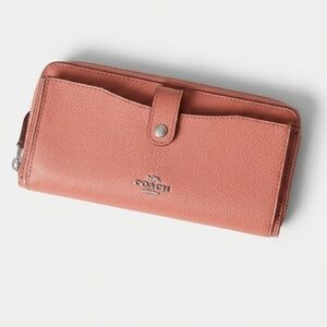 Coach Pink Leather Wallet